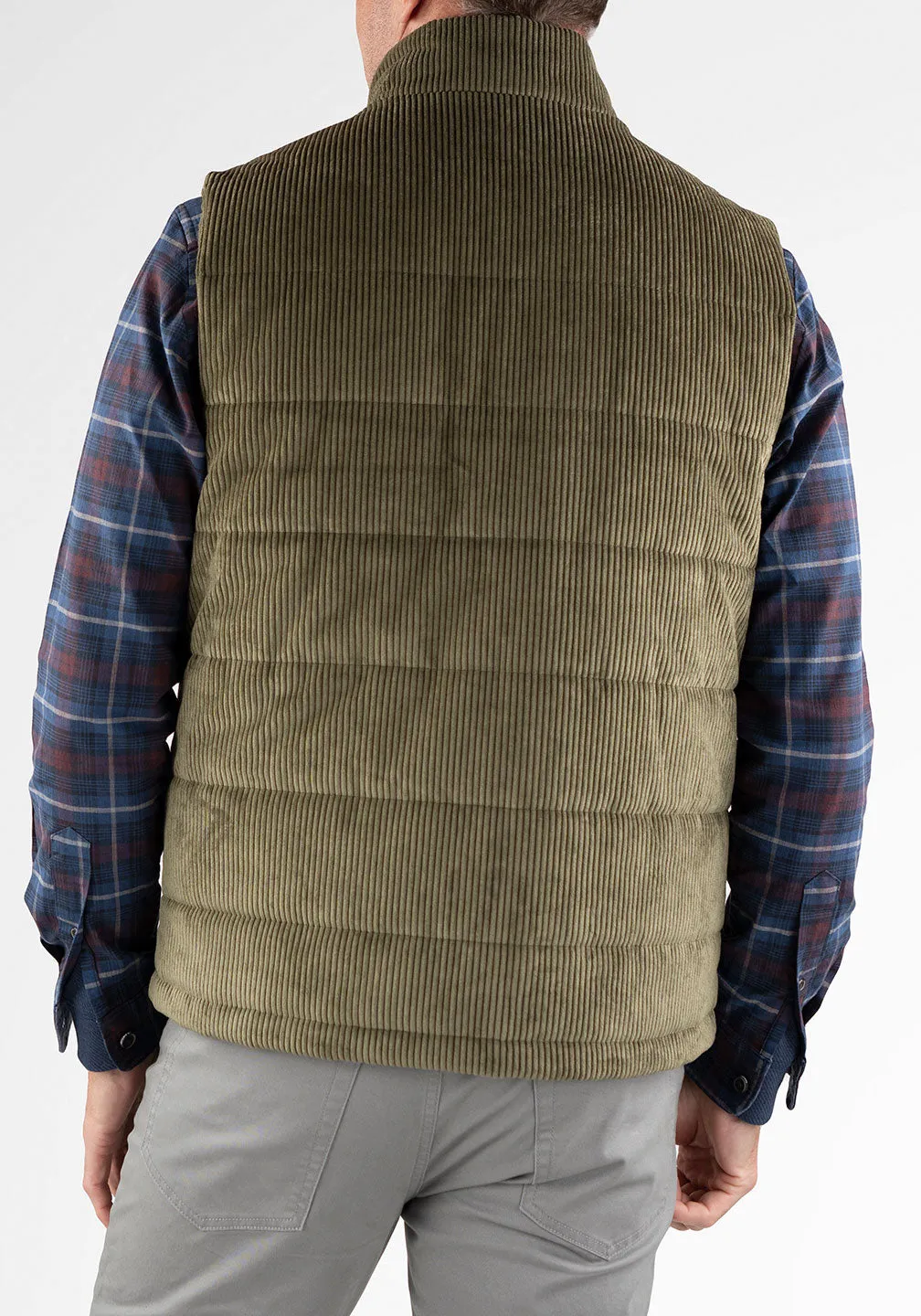 6 Wale Corduroy Puffer Vest