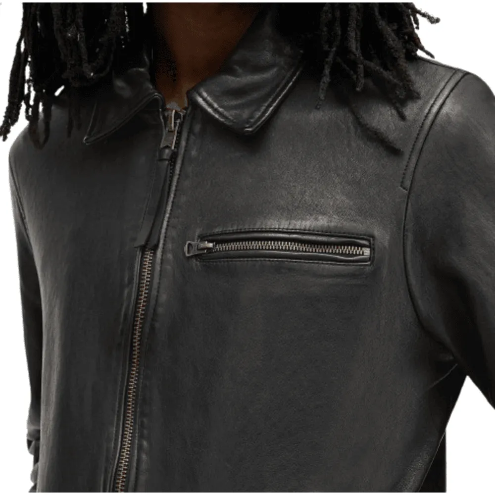 90 Feet Rayahn Genuine Leather Casual Jacket for Men