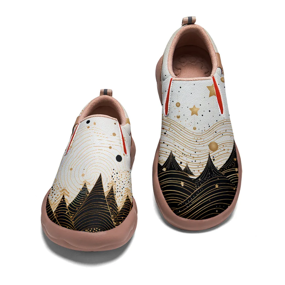 Abstract Christmas Tree Slip On