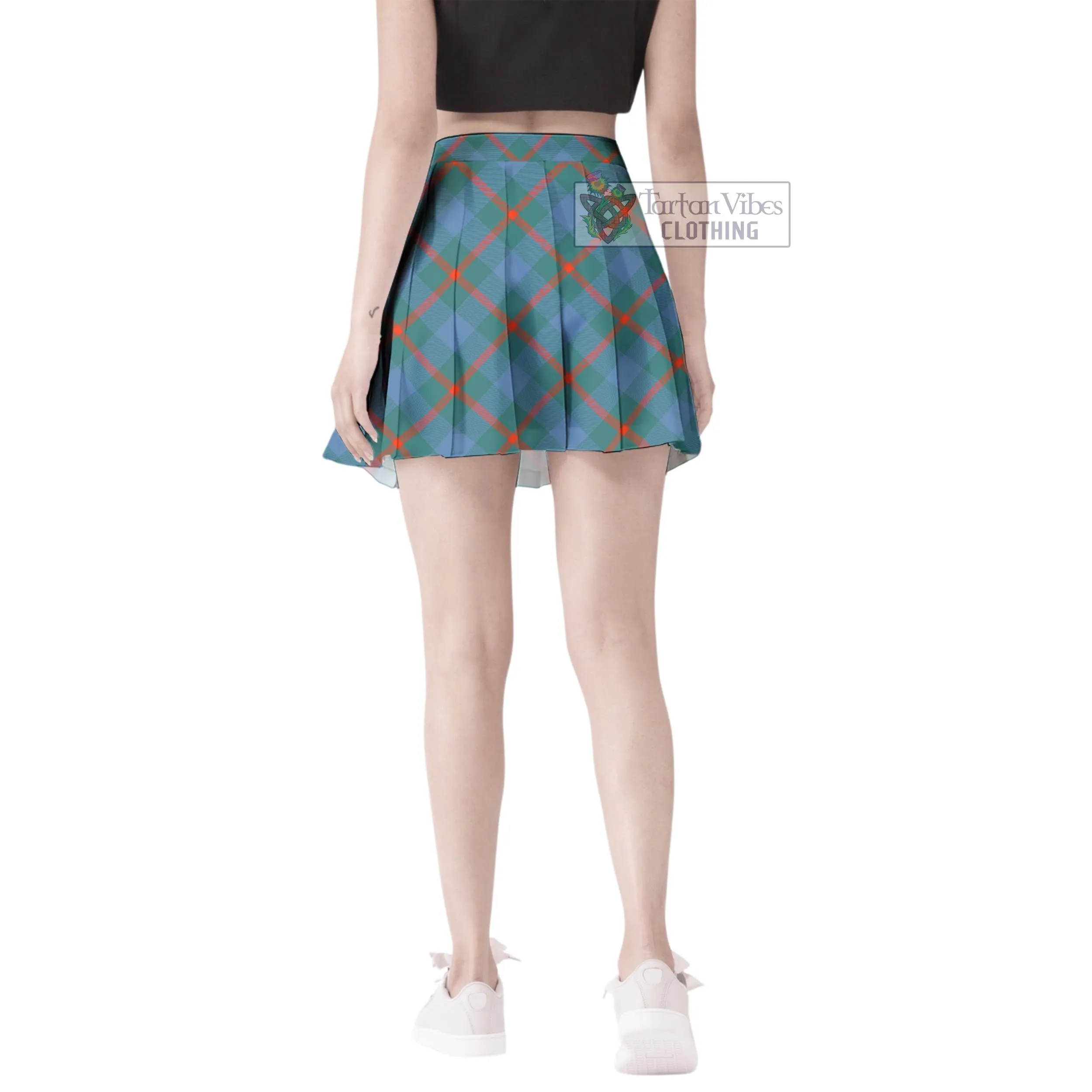 Agnew Ancient Tartan Women's Plated Mini Skirt