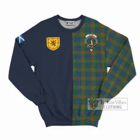 Aiton Tartan Sweatshirt Alba with Scottish Lion Royal Arm Half Style