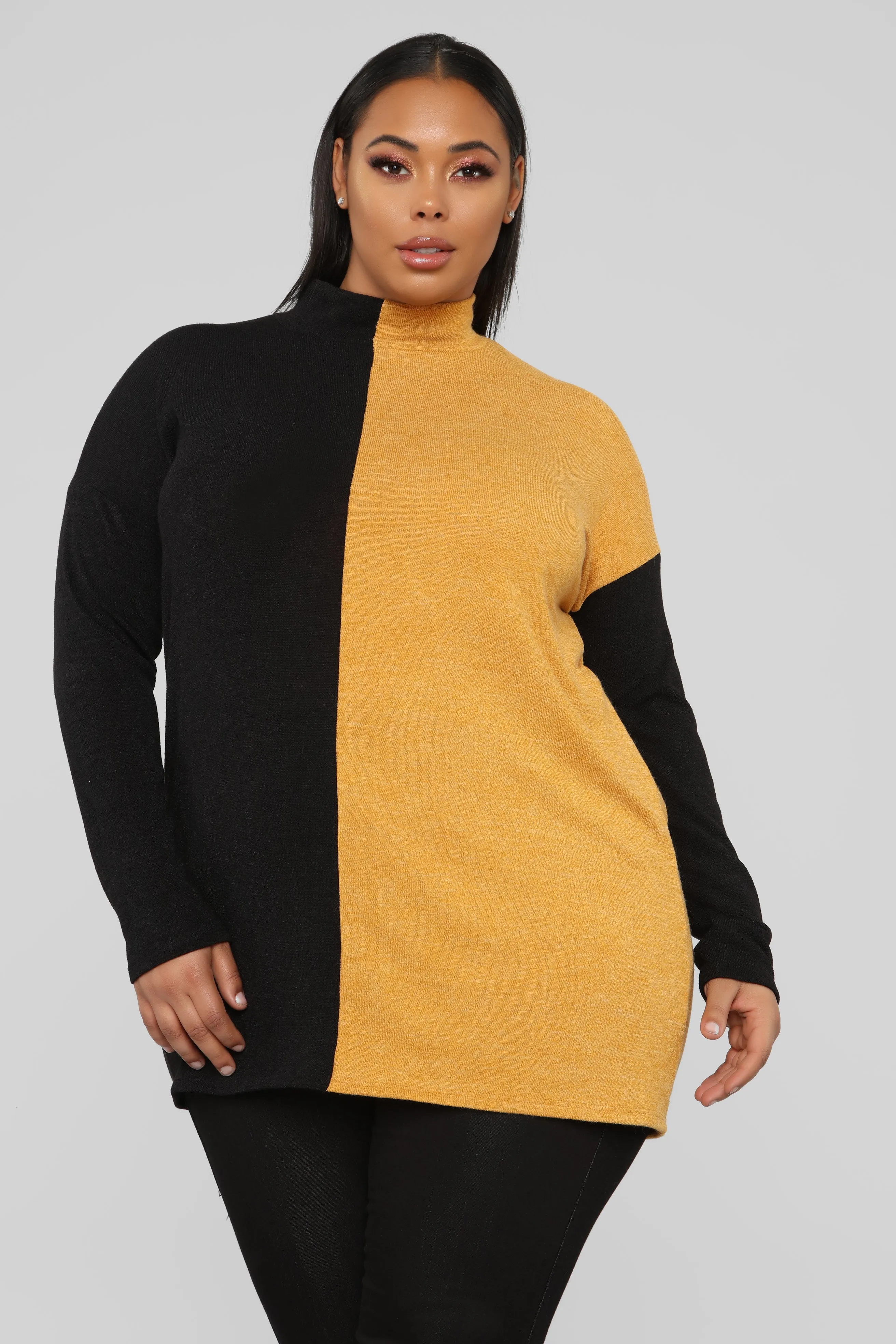 Always Aligned Tunic - Mustard/Combo