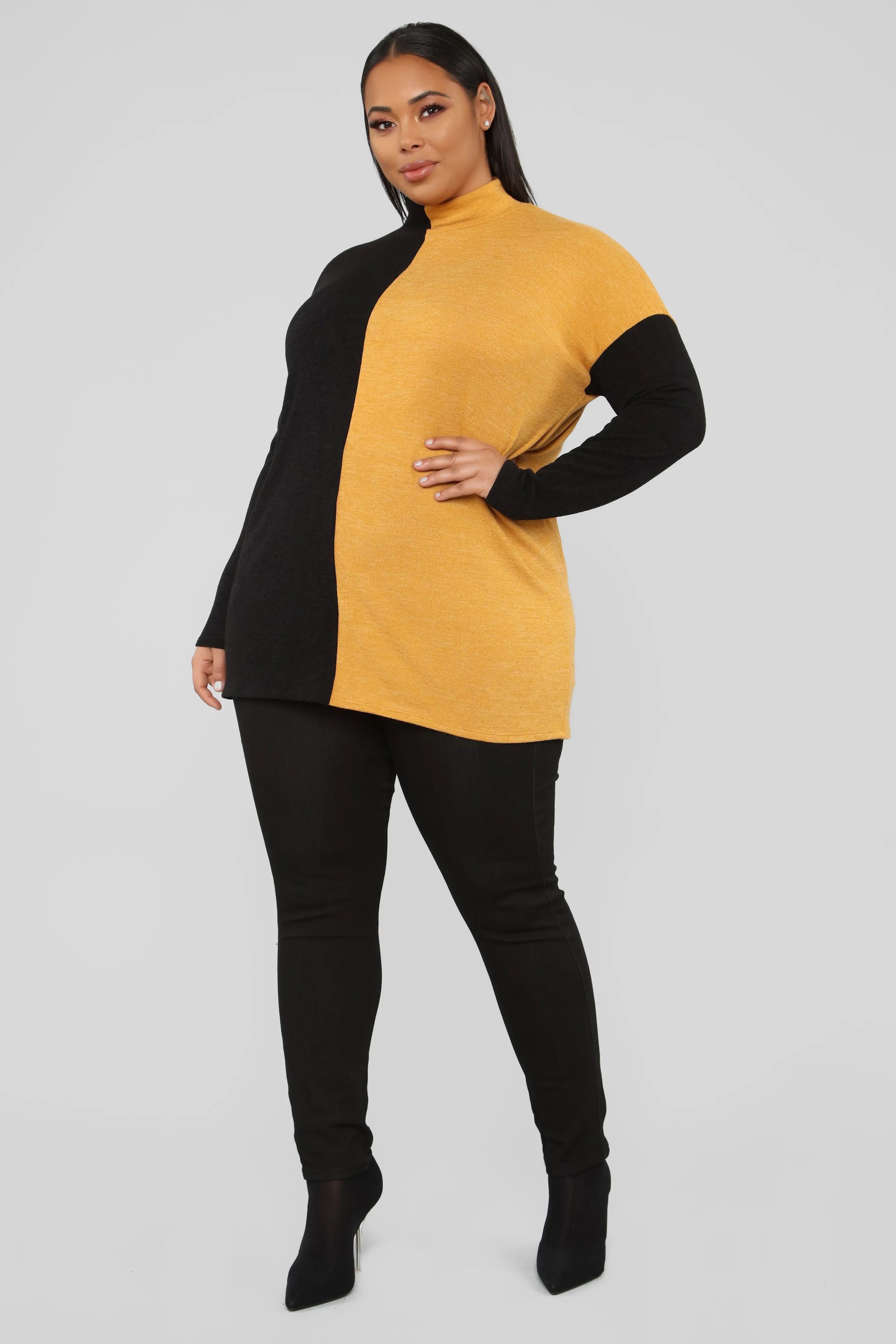 Always Aligned Tunic - Mustard/Combo