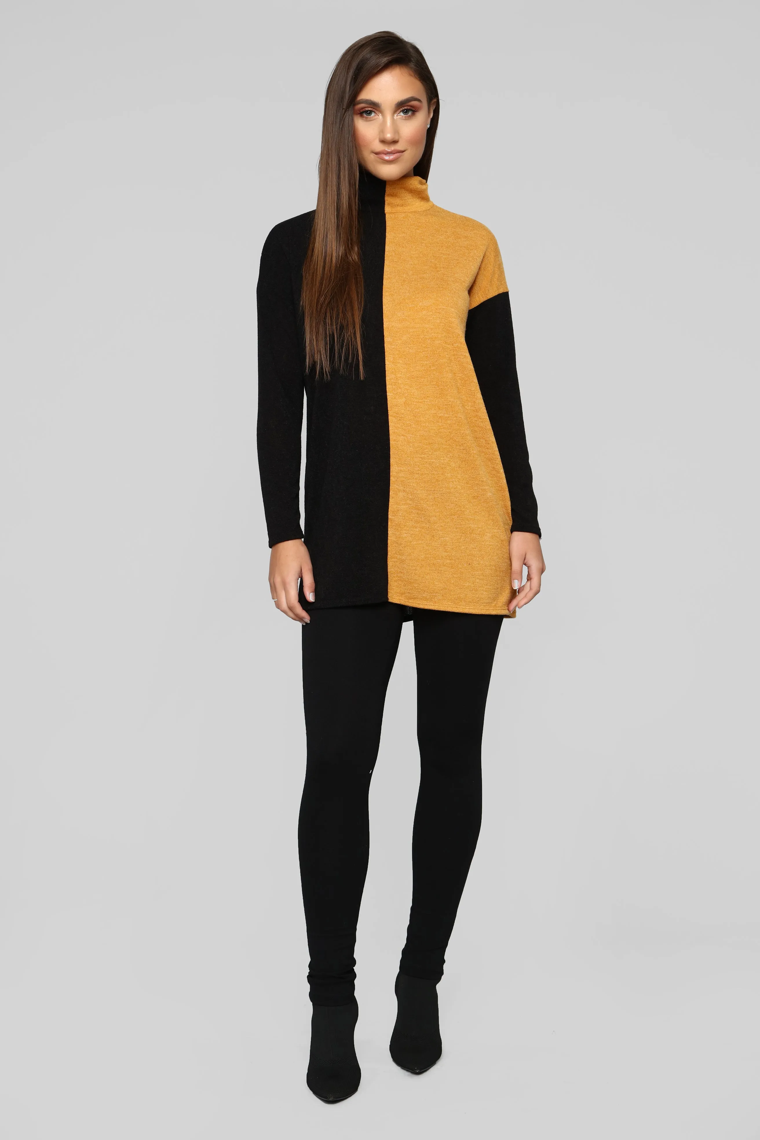 Always Aligned Tunic - Mustard/Combo