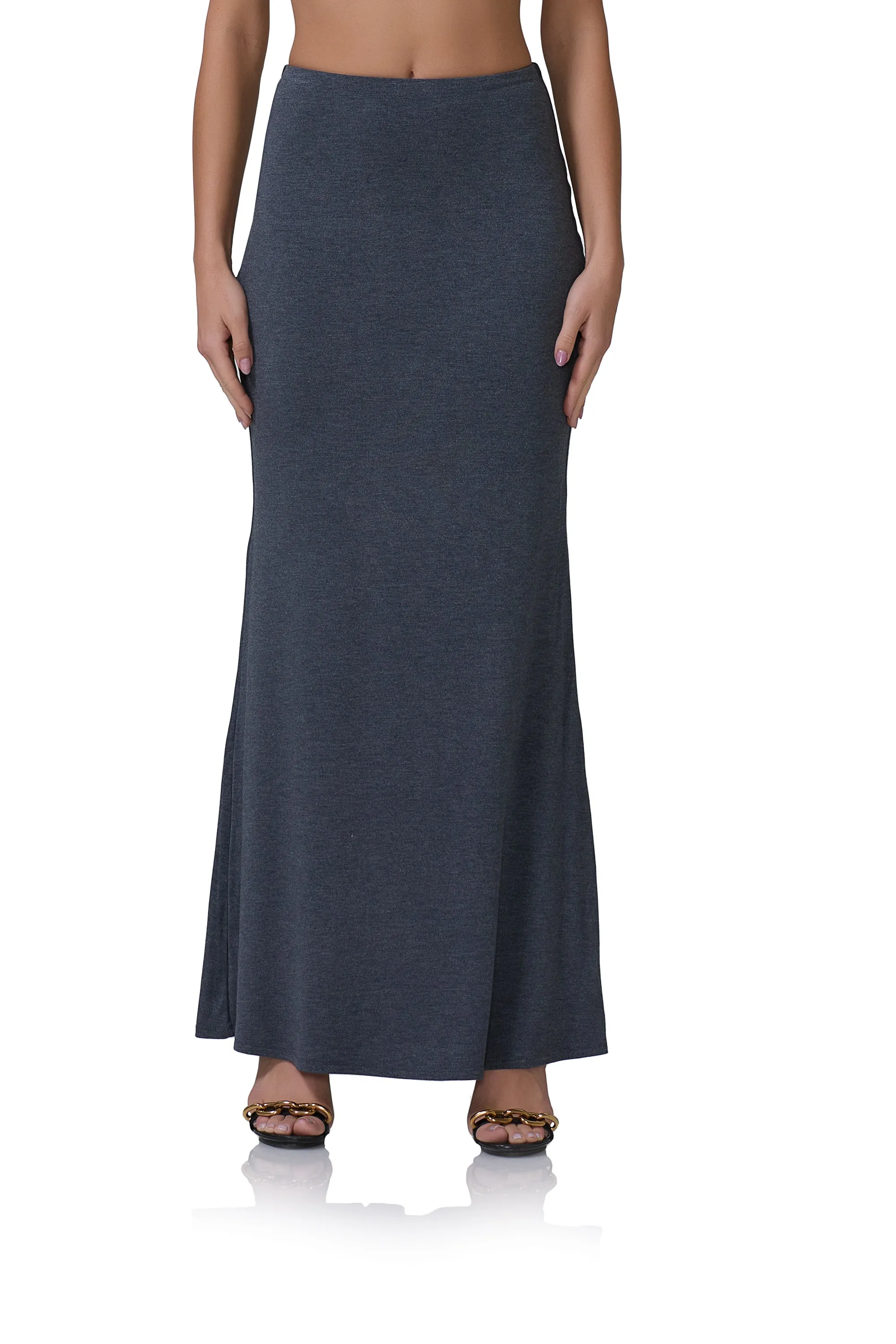 Amelia Maxi Skirt - Heather Charcoal