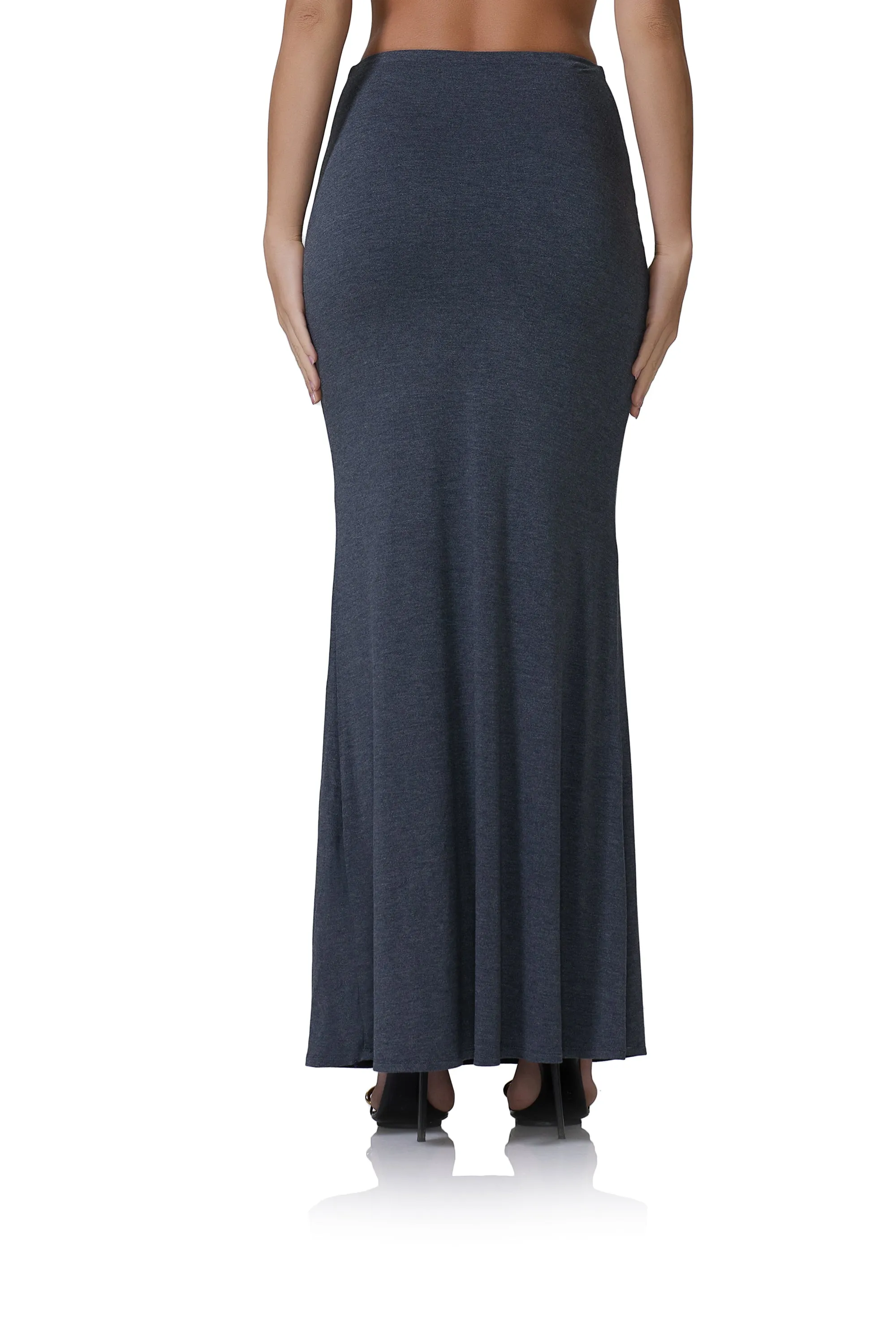 Amelia Maxi Skirt - Heather Charcoal