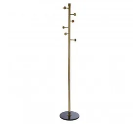 Antique Brass Finish Coat Stand