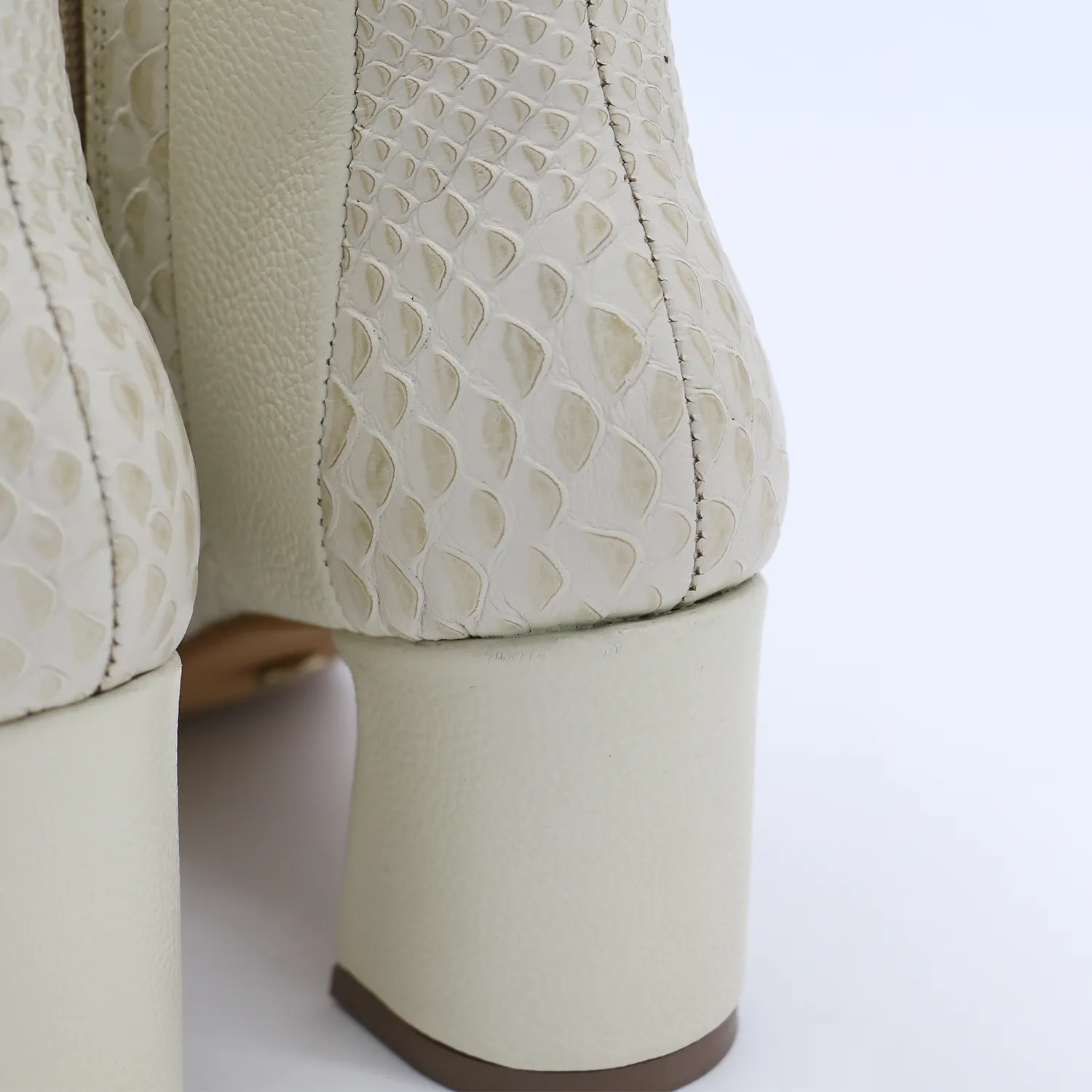 Aurlene ankle booties off white leather womens shoes