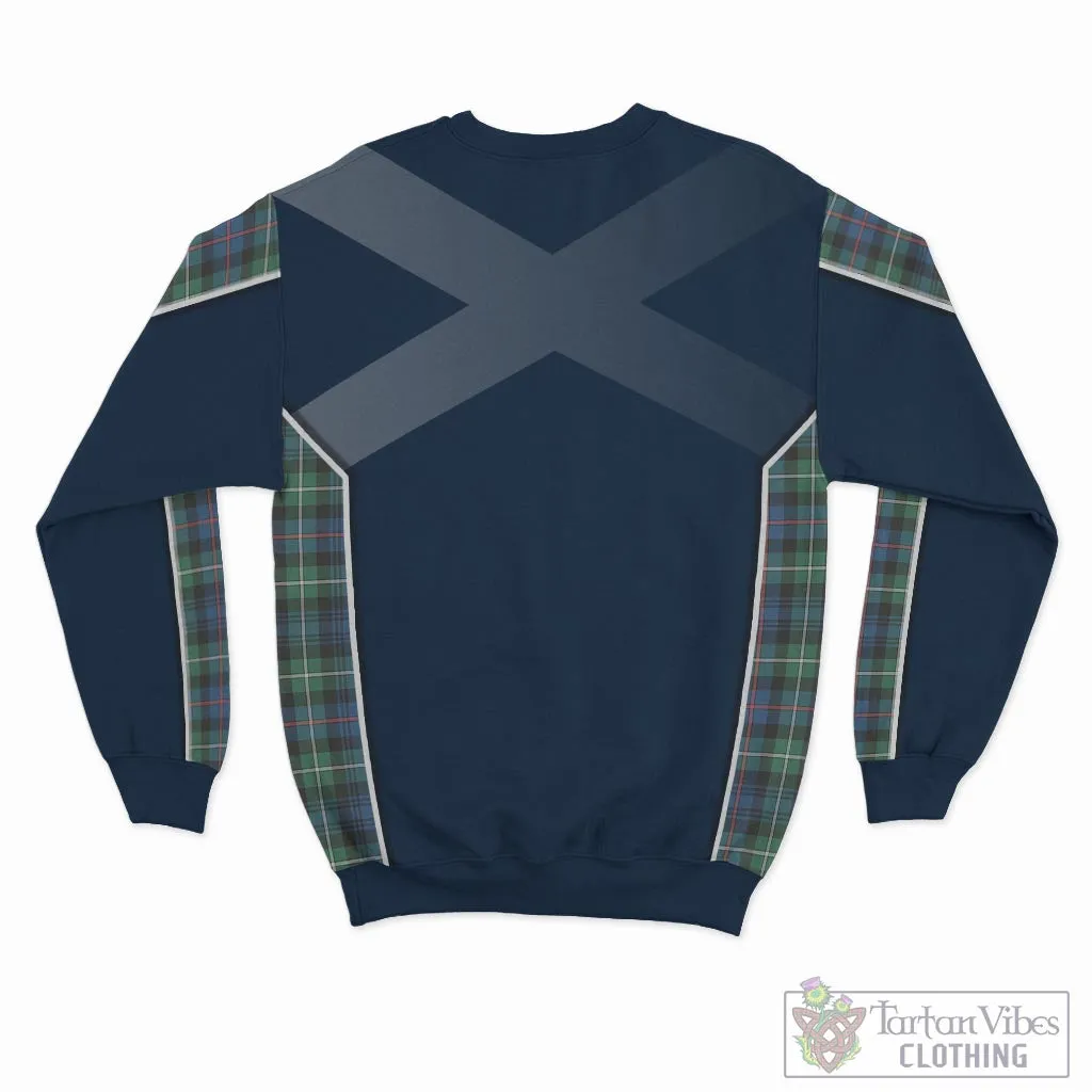 Baillie Ancient Tartan Sweatshirt with Family Crest and Scottish Thistle Vibes Sport Style