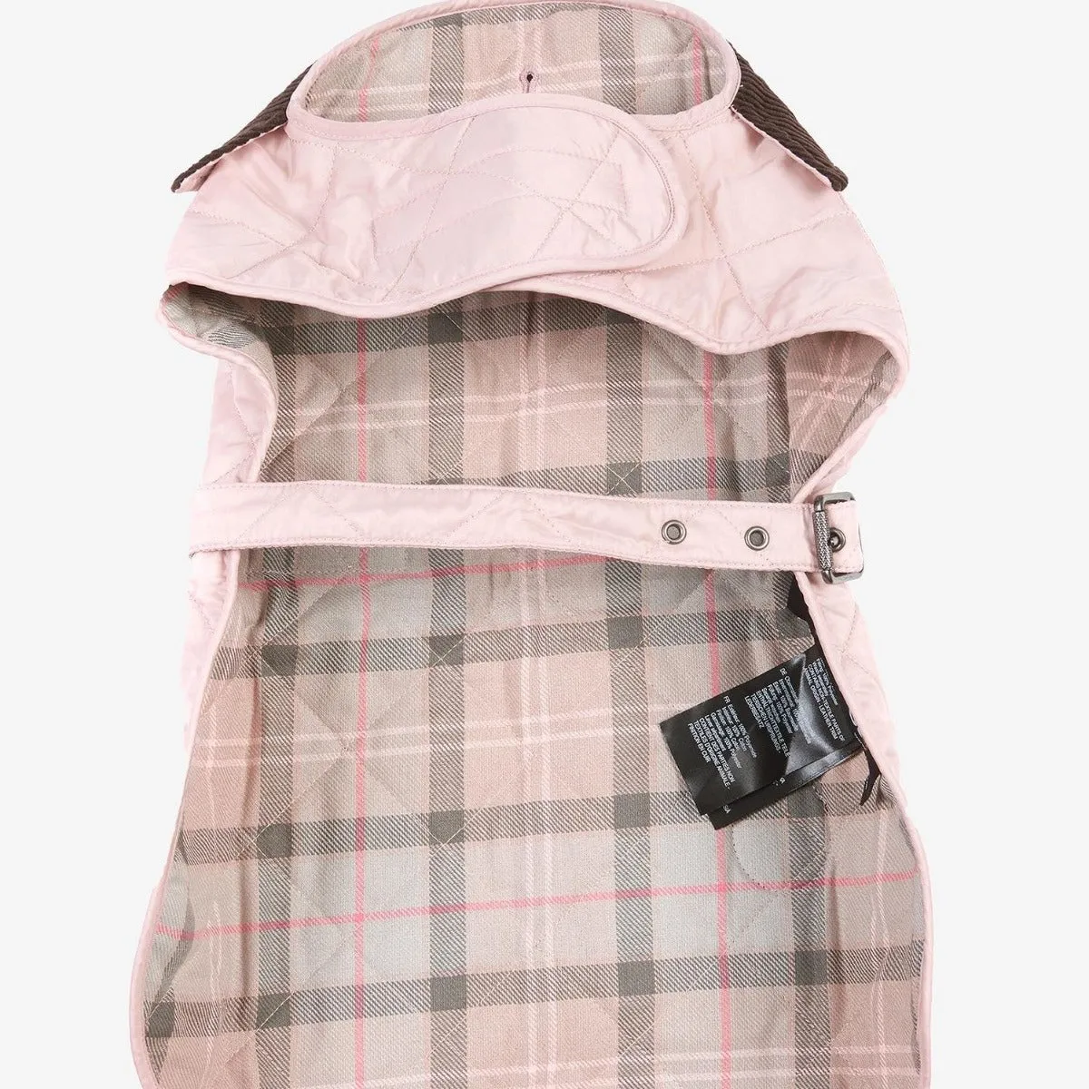 Barbour Quilted Dog Coat in Pink