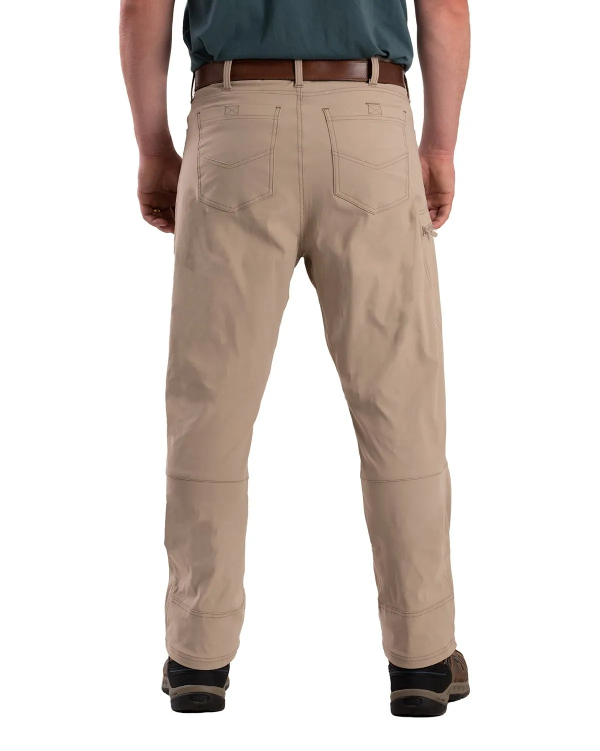 Berne Mens Lightweight Flex Pro Beige Nylon Blend Pants