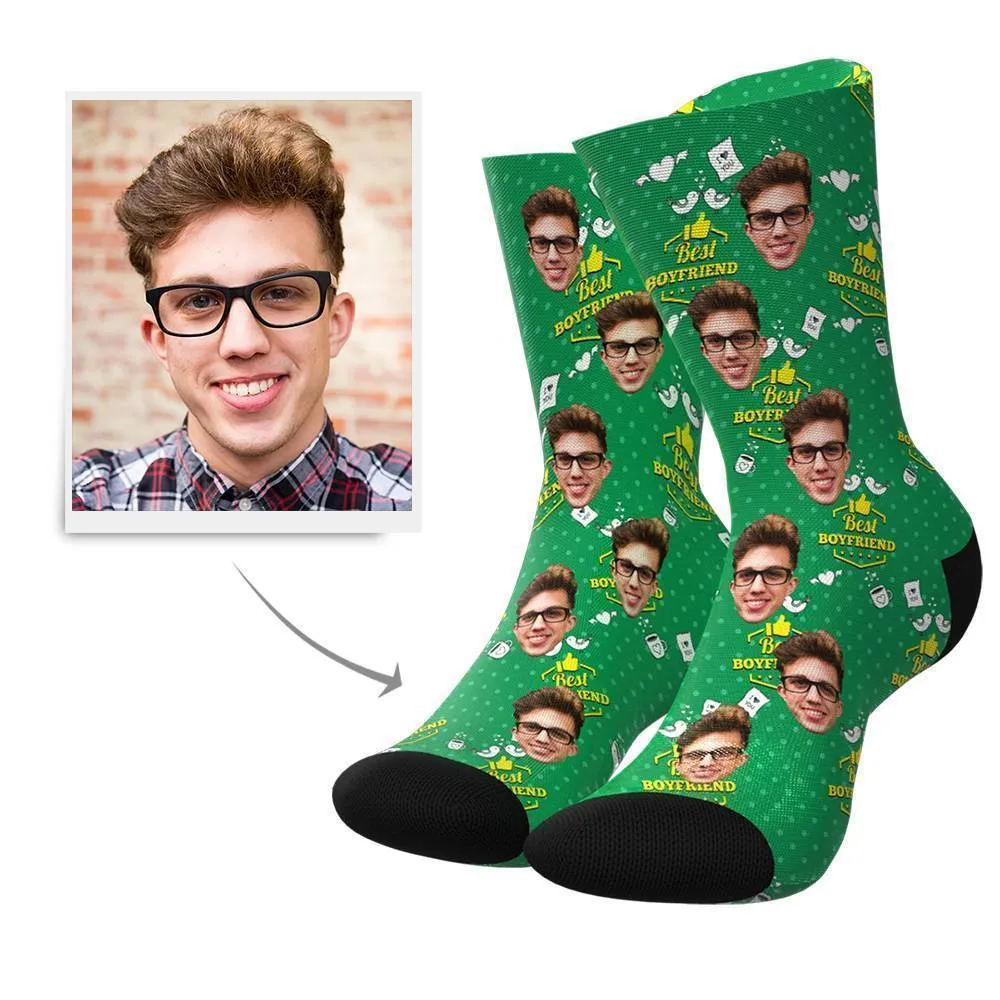 Best Boyfriend Custom Face Socks