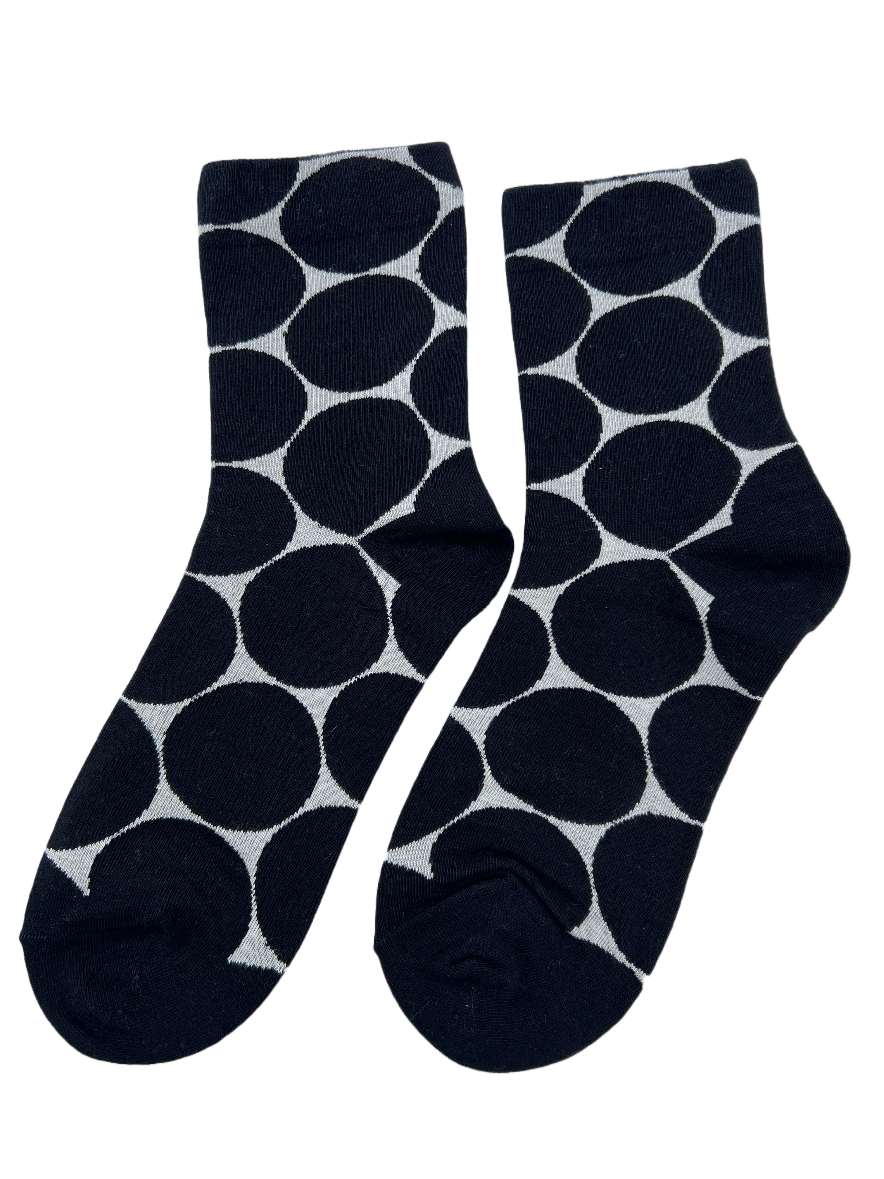 Big Dots (Black) Women's Crew Sock