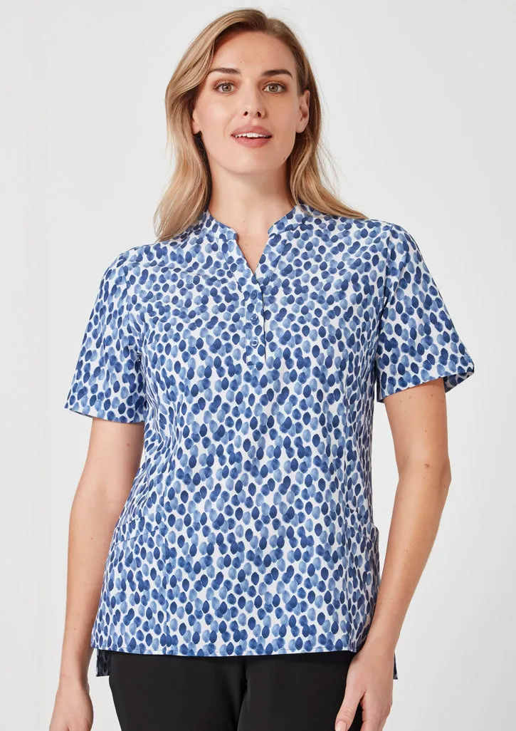 Biz Care Womens Florence Stardust Print Tunic (CS450LS)