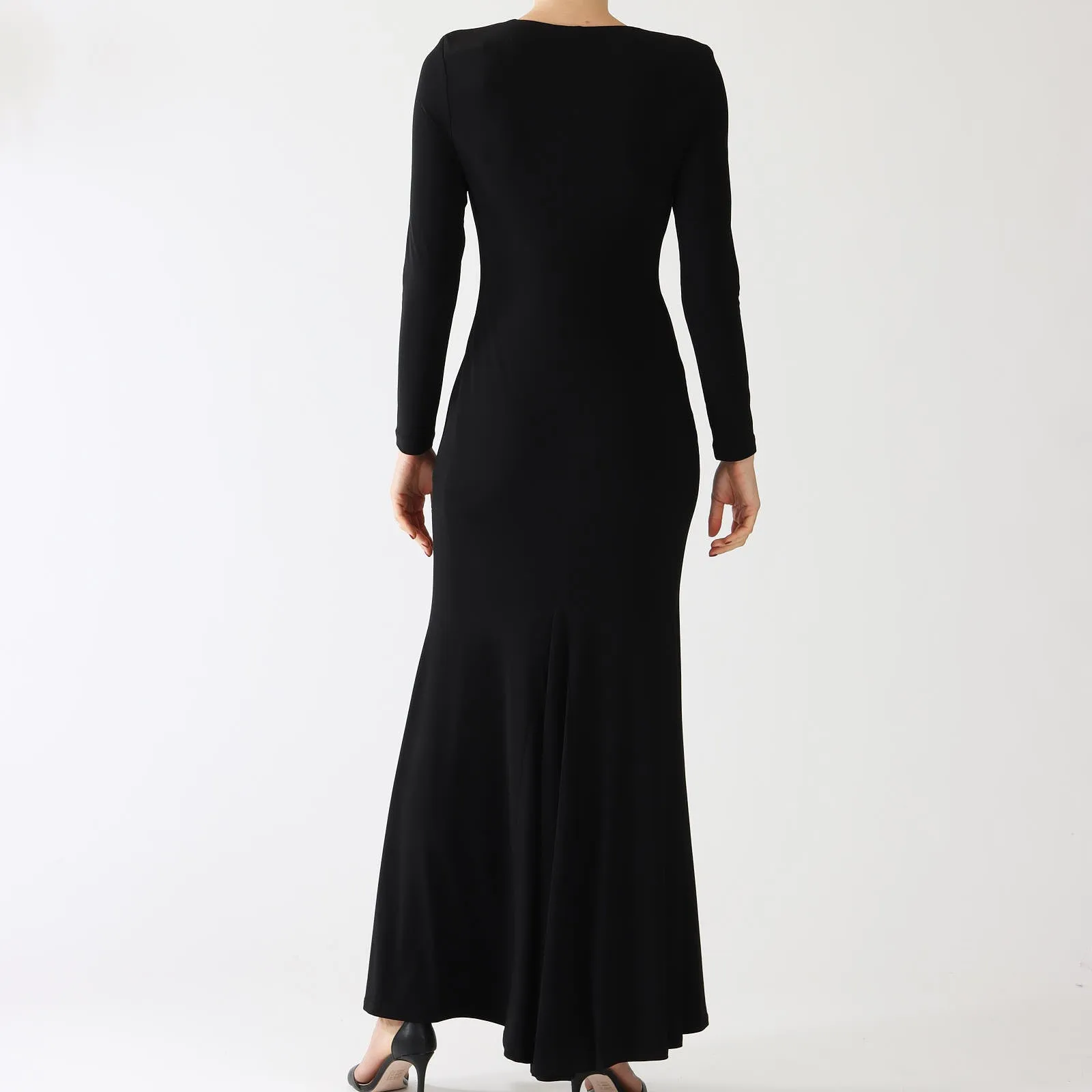 Black Diamante Evening Dress