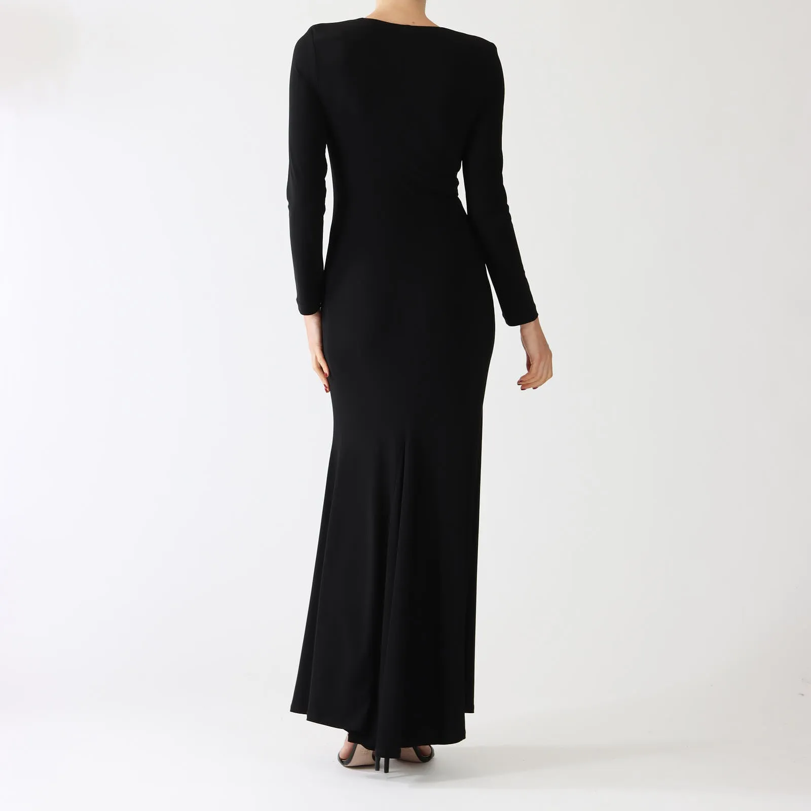 Black Diamante Evening Dress