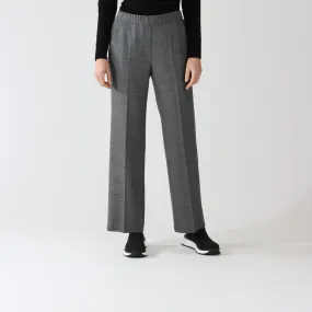 Black Melange Washington Pants