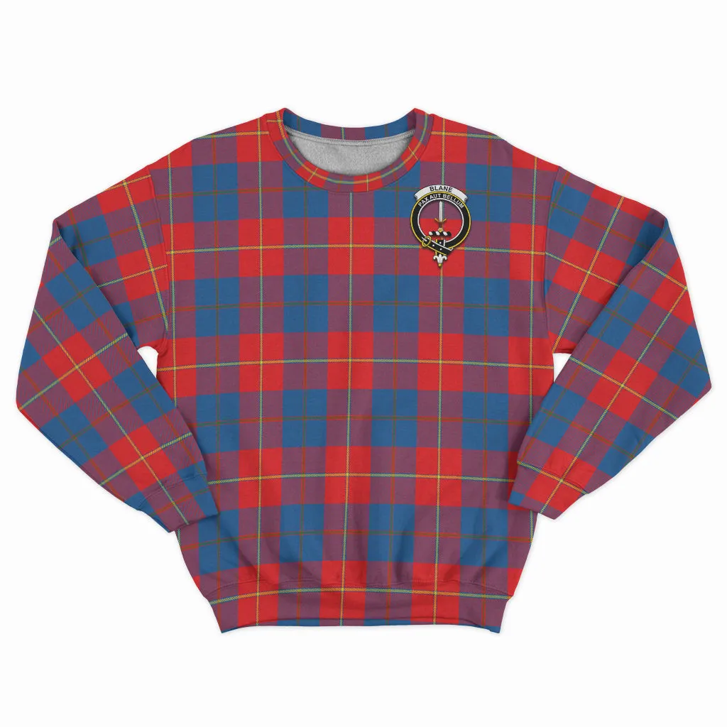 Blane Tartan Sweatshirt with Family Crest