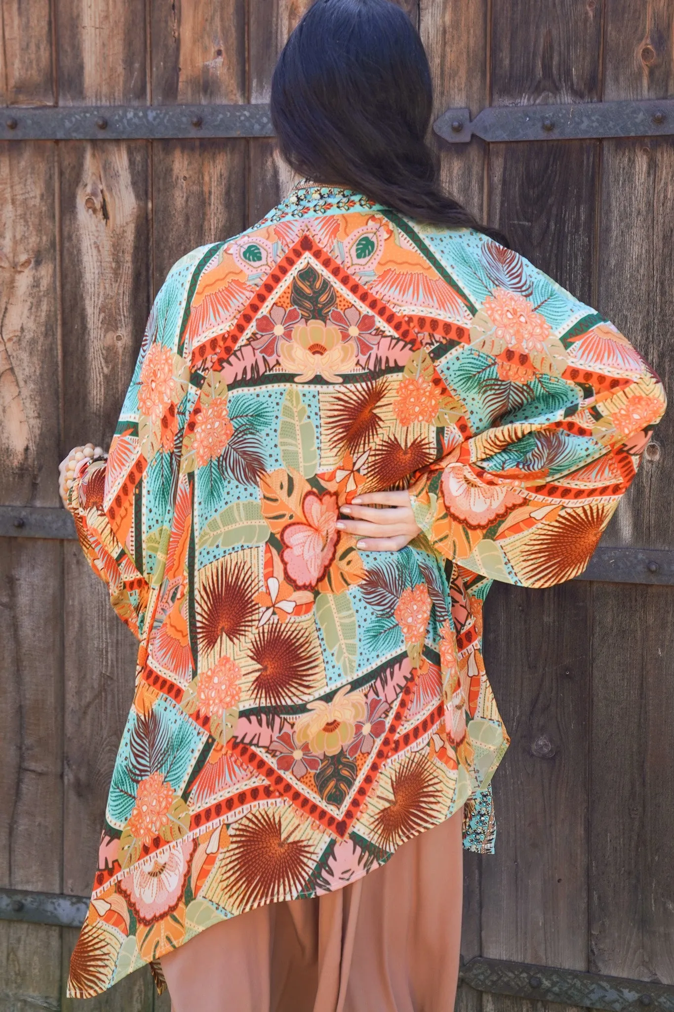 Bombay Short Jeweled Kimono