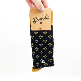 Bonfolk - Black & Gold Socks