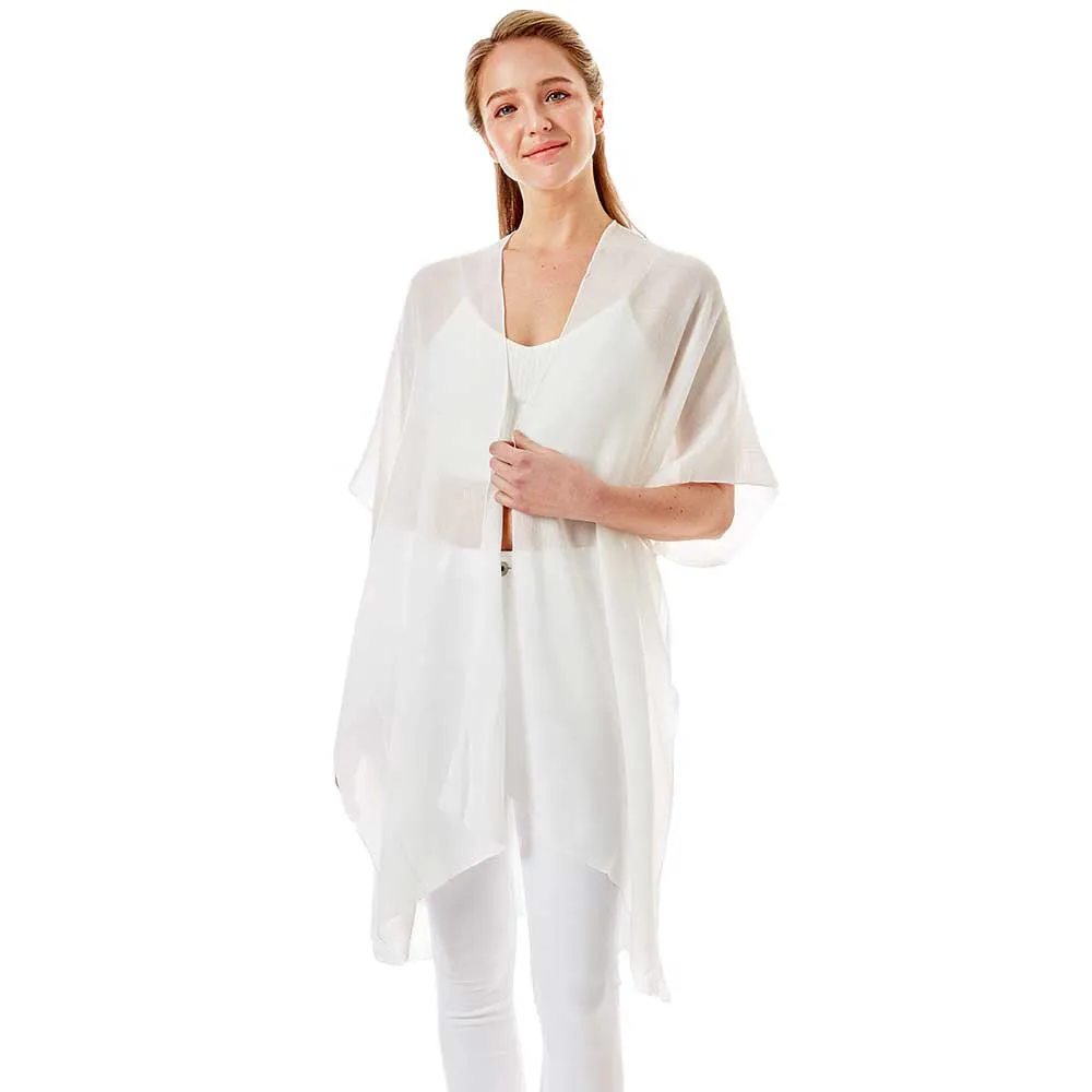 Bride Tribe Solid Lettering Cover Up Poncho