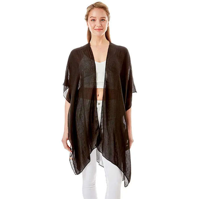 Bride Tribe Solid Lettering Cover Up Poncho