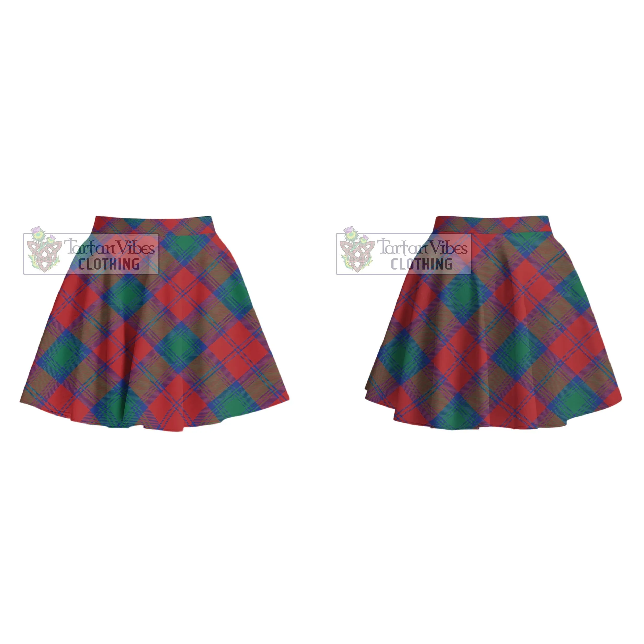 Byres (Byses) Tartan Women's Plated Mini Skirt