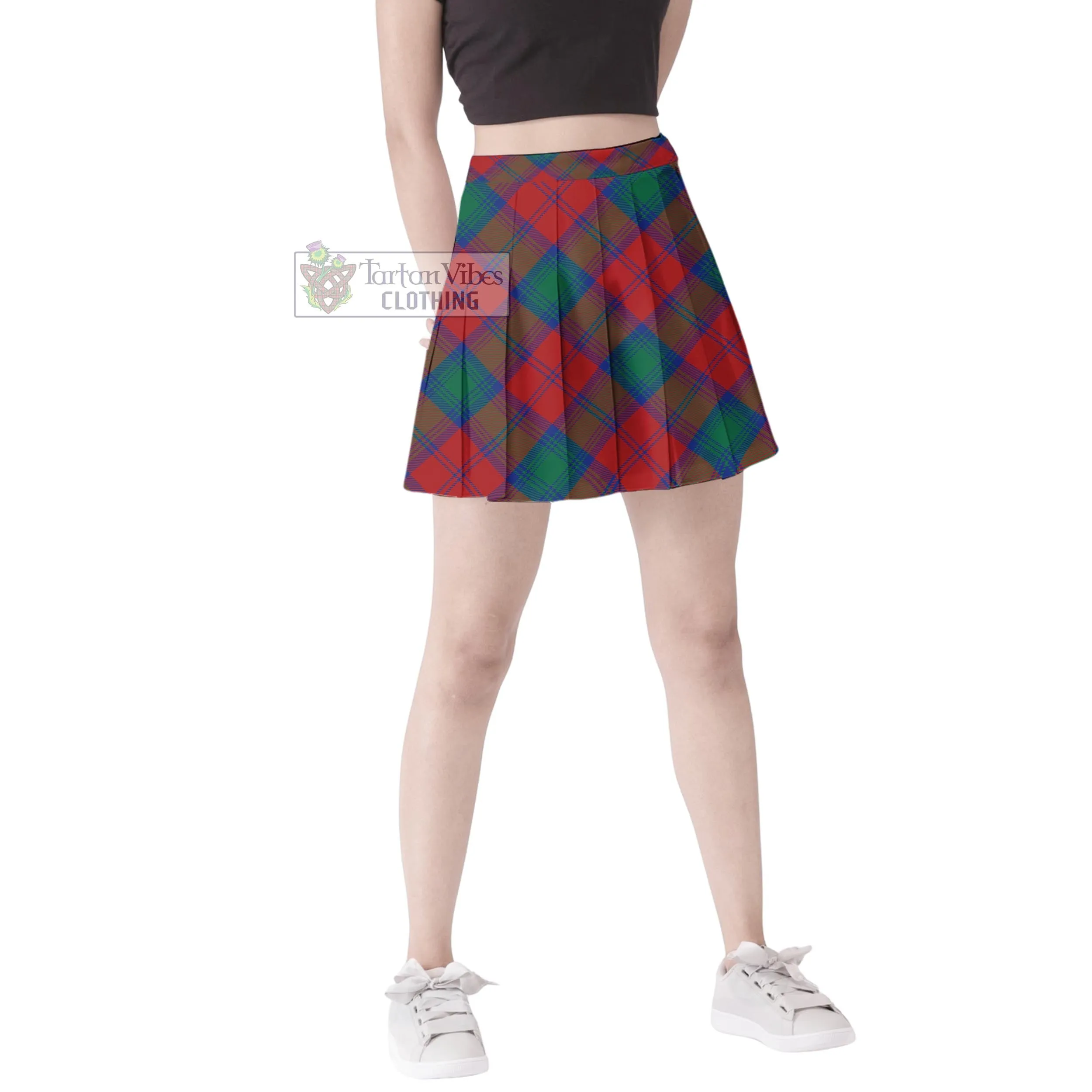 Byres (Byses) Tartan Women's Plated Mini Skirt