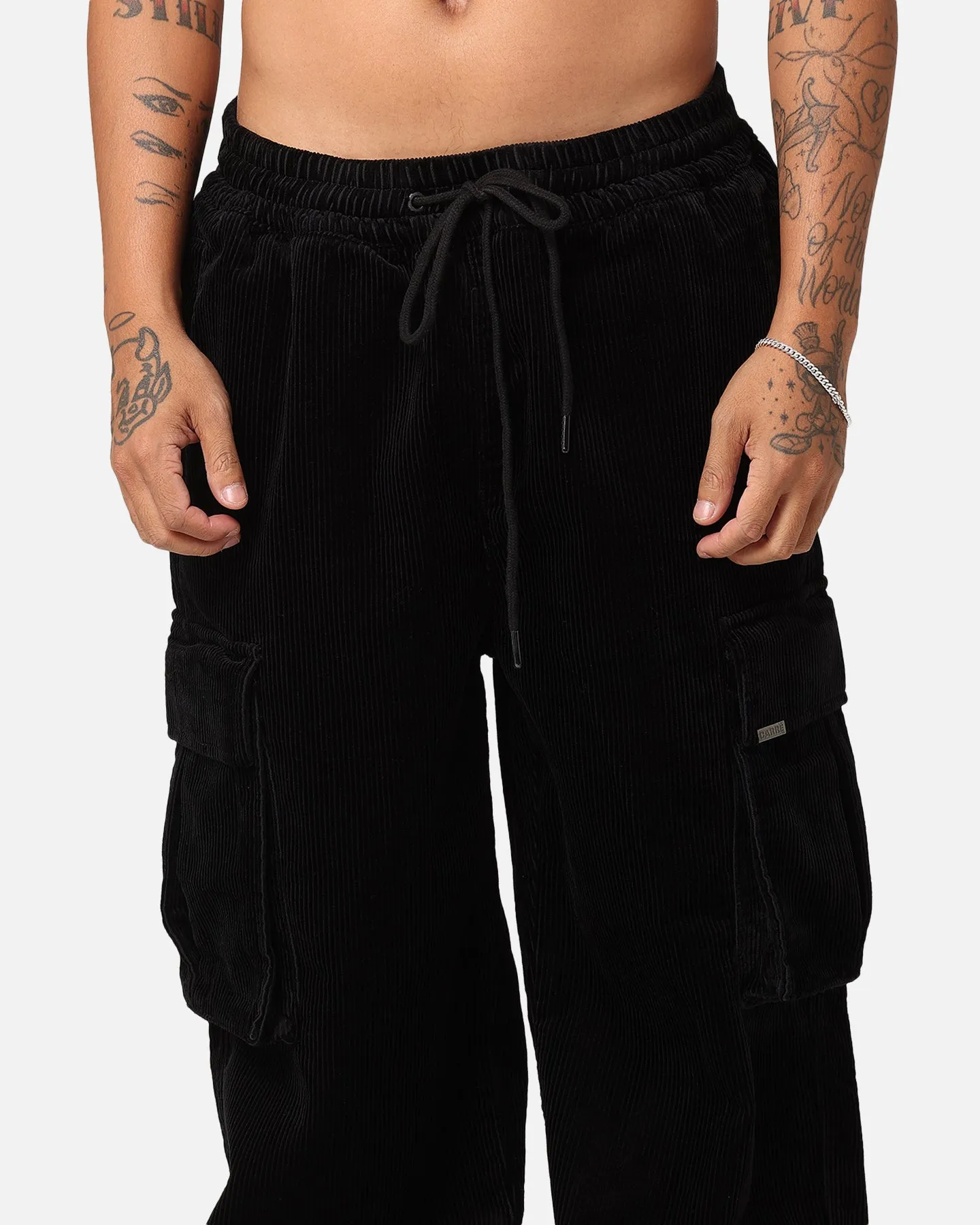 Carre Cord Superior Corduory Jogger Pants Black