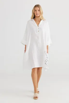 Casablanca Tunic in White   C'Est La Vie