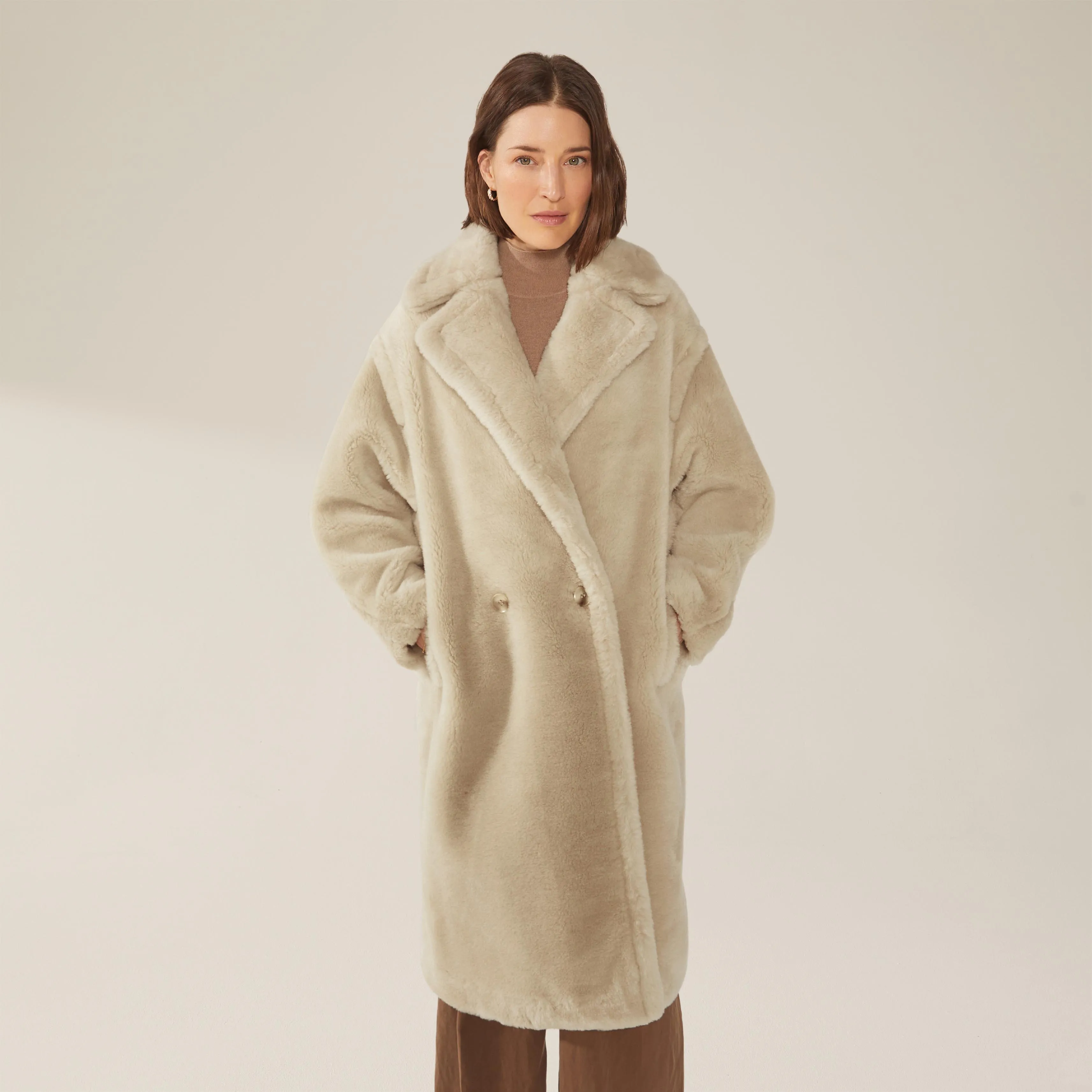 Charlotte Australian Wool Oversized Teddy Coat