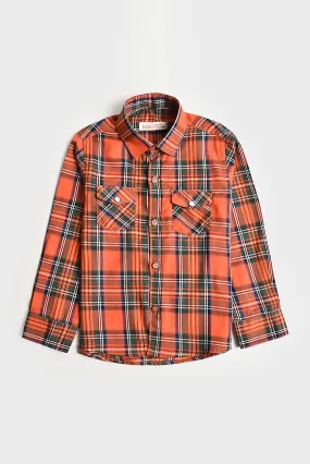 Checked Flannel Casual Shirt