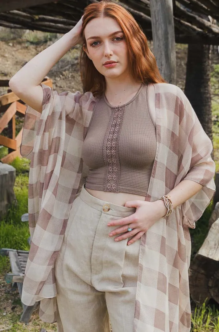 Classic Buffalo Check Kimono