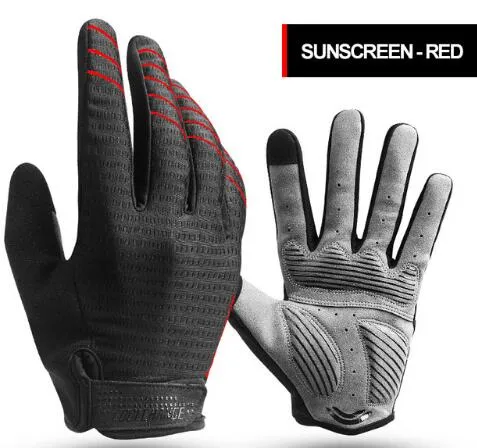 CoolChange Cycling Gloves Full Finger Sport Shockproof MTB Bike Touch Screen  Bicycle Sponge