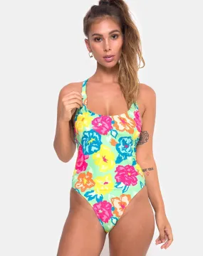 Cosette Swimsuit in Tropicana Floral