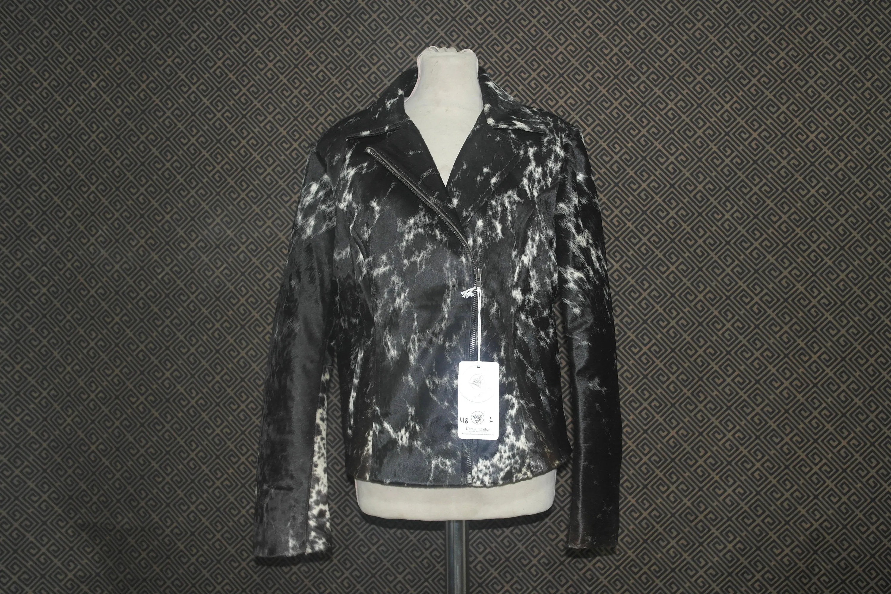 Cowhide pony skin jacket