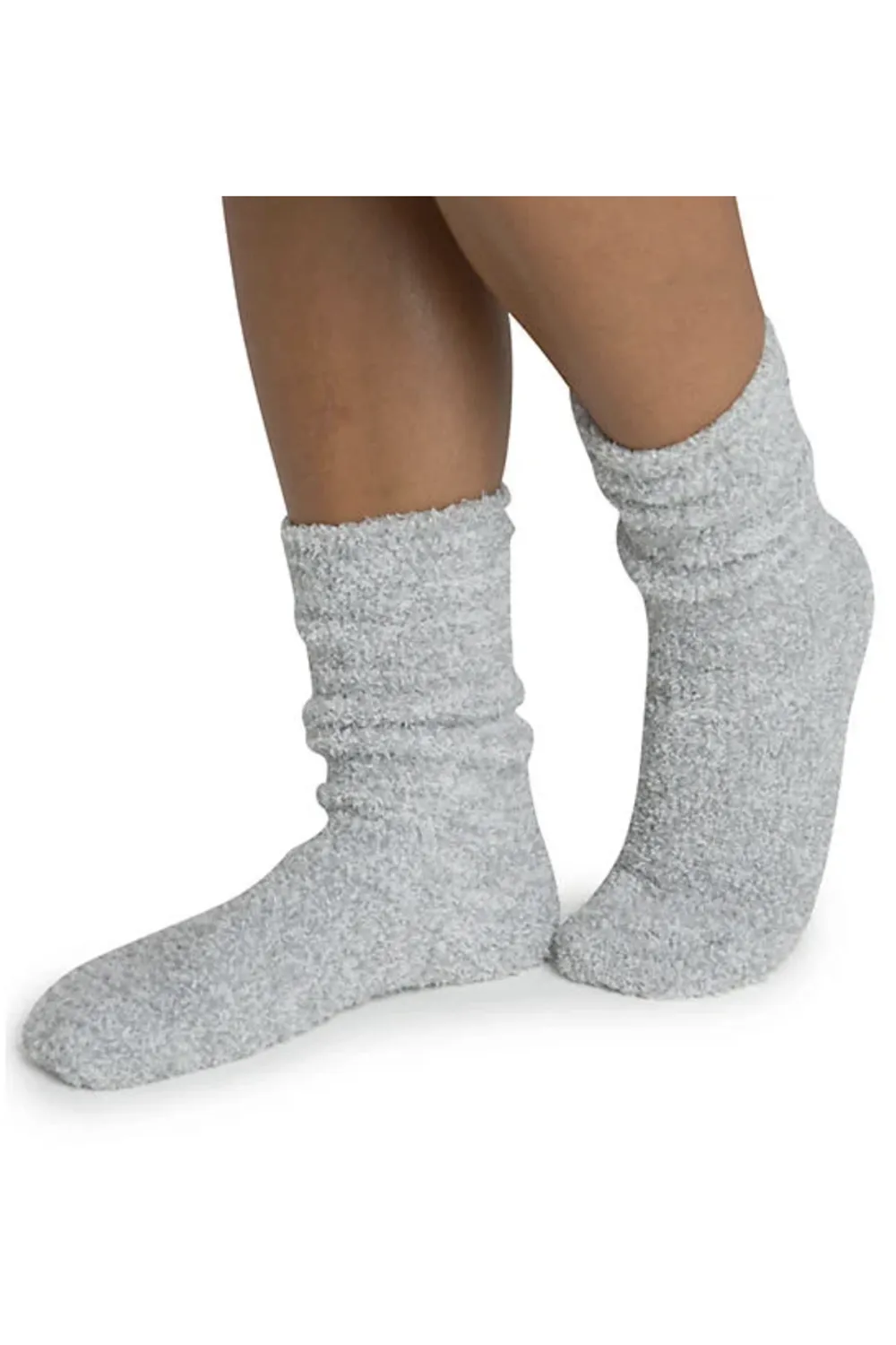 Cozy Chic Heathered Women’s Sock - Blue Water & White