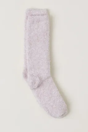 Cozy Chic Heathered Women’s Sock - Dusty Rose & White