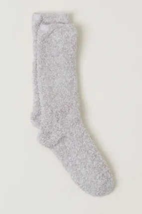 Cozy Chic Heathered Women’s Sock - Stone & White