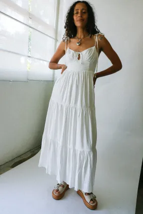 Damaged White Aimee Dress