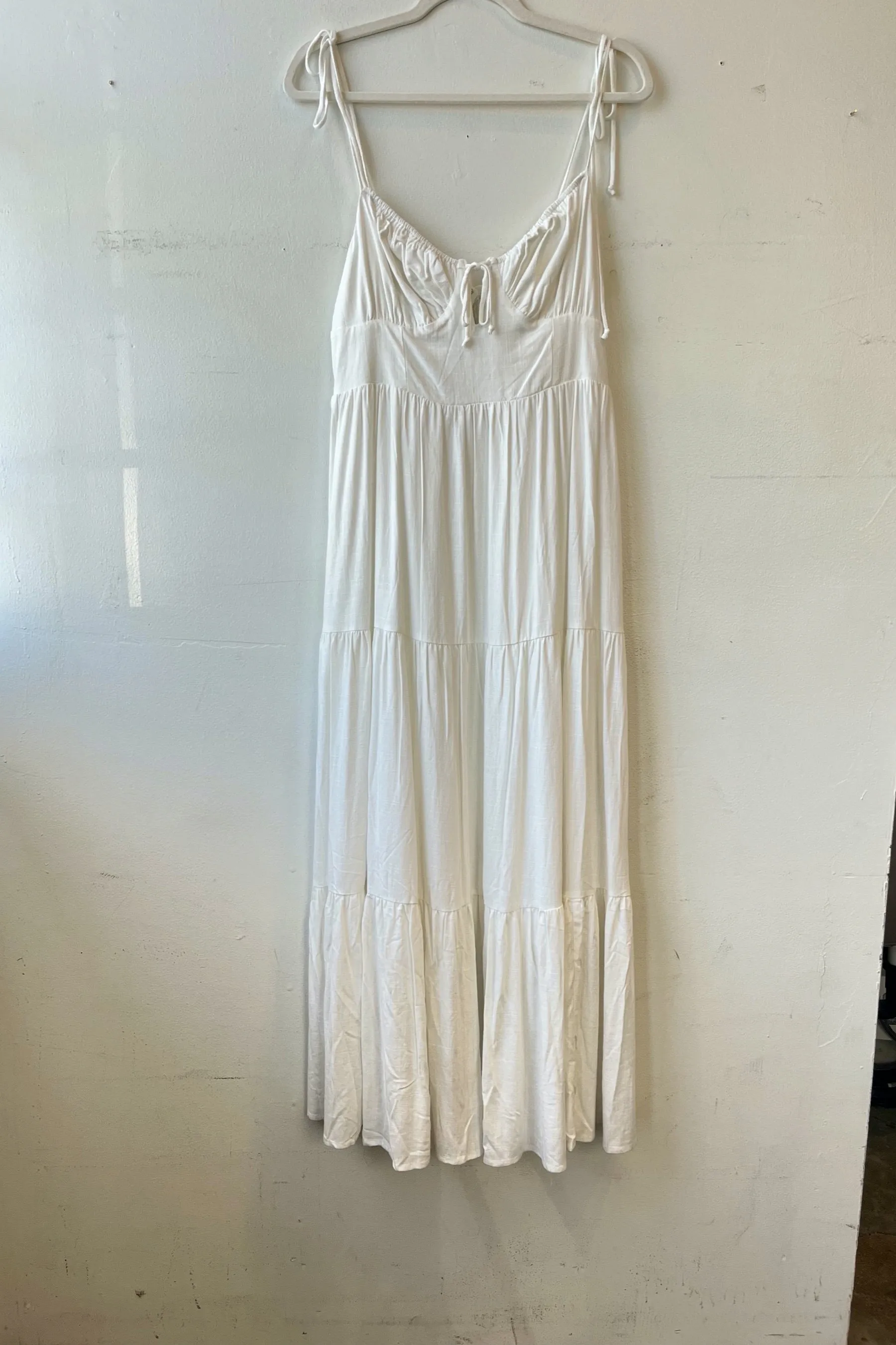 Damaged White Aimee Dress