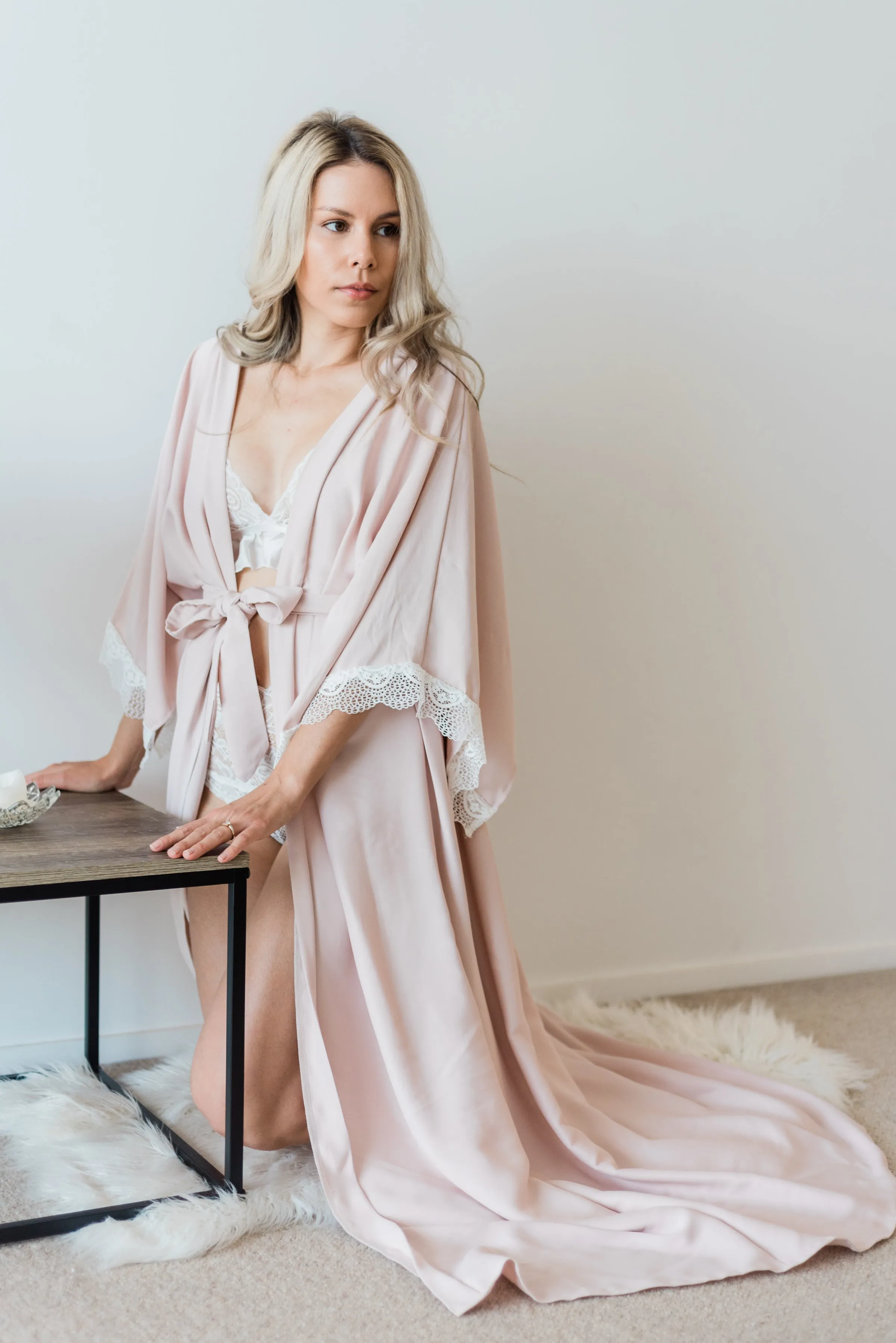 Damsel Personalised Pink Full Length Robe