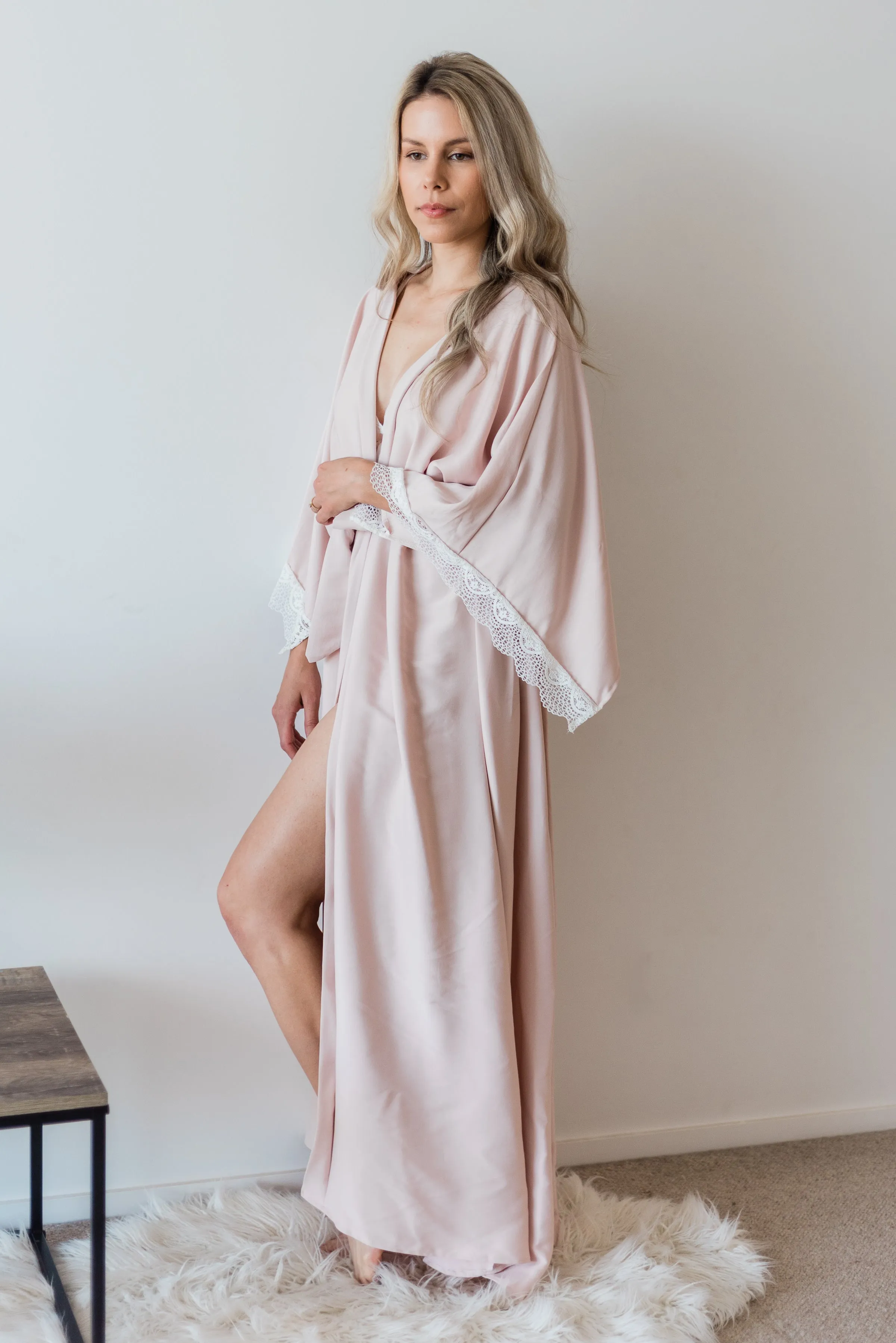 Damsel Personalised Pink Full Length Robe