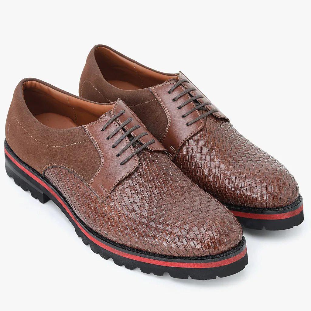 DERBY SHOES WITH WEAVING