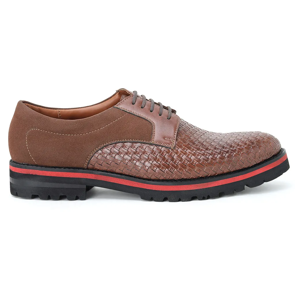 DERBY SHOES WITH WEAVING