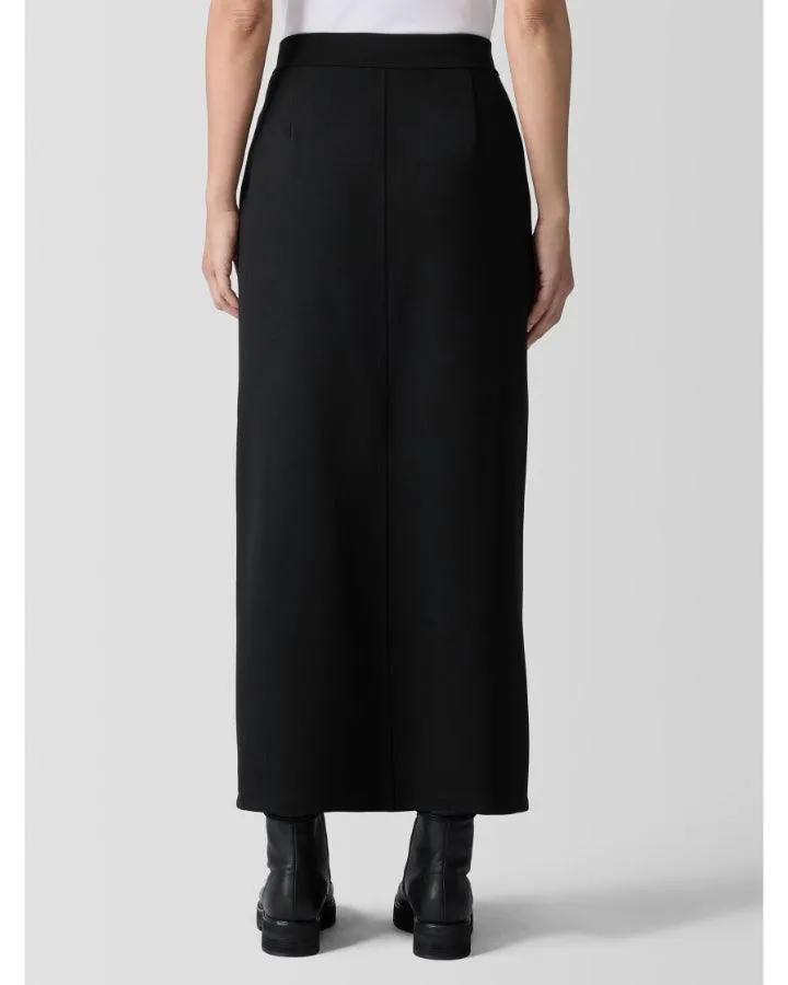 Eileen Fisher Front Slit Ponte Maxi Skirt