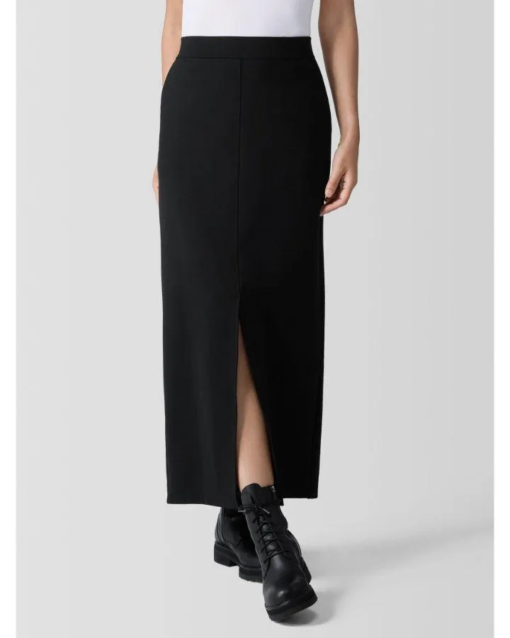 Eileen Fisher Front Slit Ponte Maxi Skirt