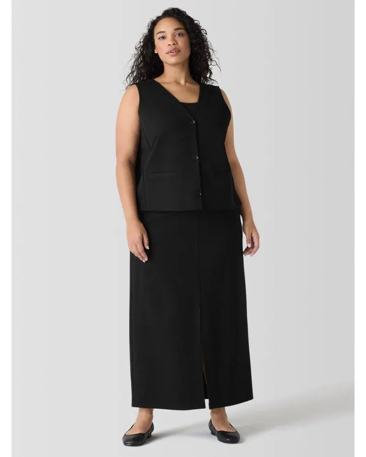 Eileen Fisher Front Slit Ponte Maxi Skirt