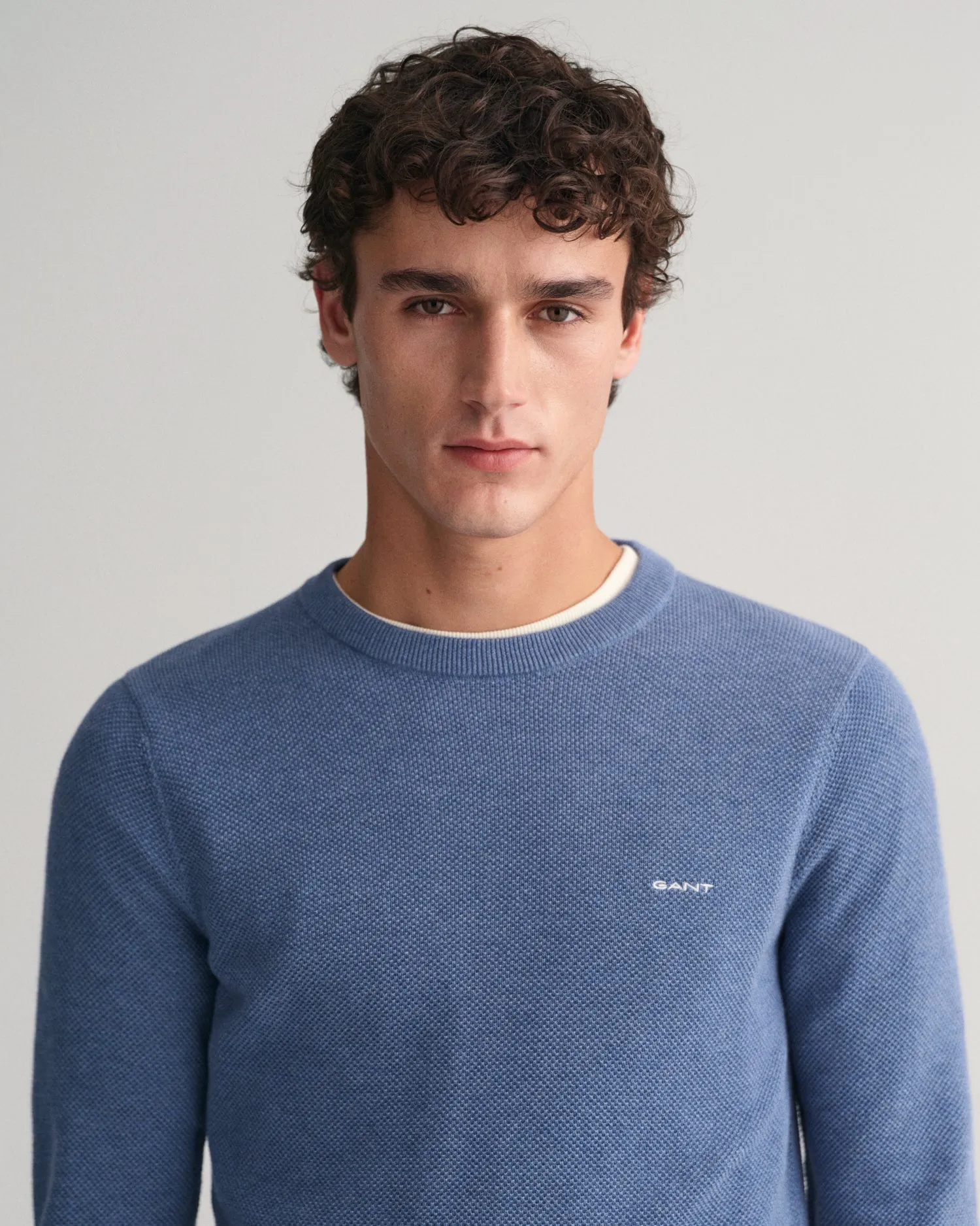 GANT Cotton Pique Crew Neck Jumper