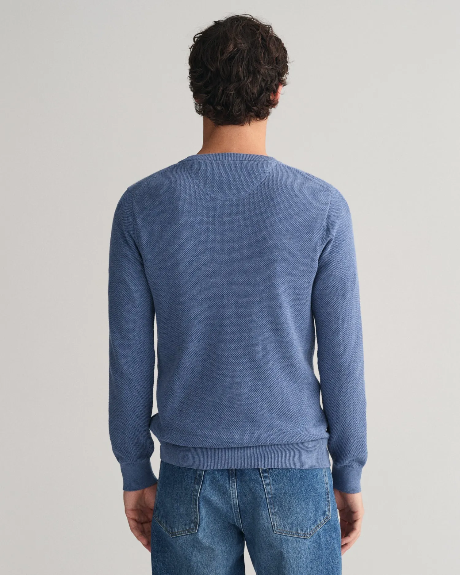 GANT Cotton Pique Crew Neck Jumper